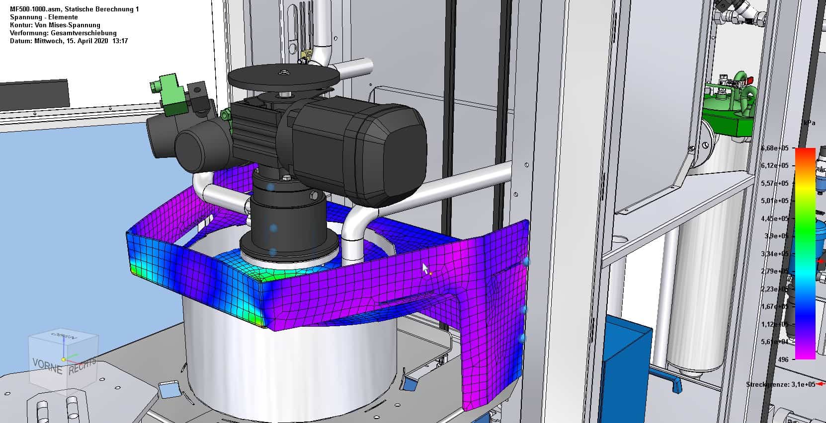 Finite element analyses of structures